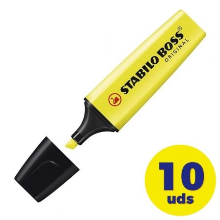 Stabilo Boss Original Marcadores Fluorescentes Amarillos (Set de 10) inevitable